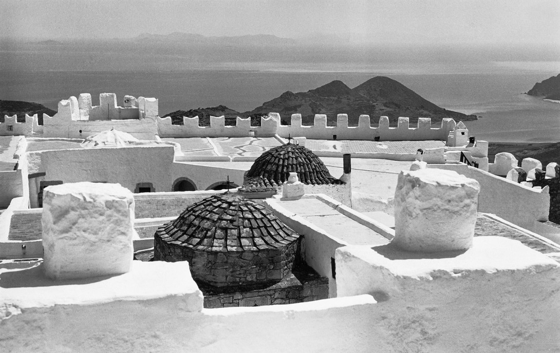 Karl Stadler - Dachterrasse des Johannesklosters, Patmos (1968) - Ein Schweben zwischen Himmel und Erde ...