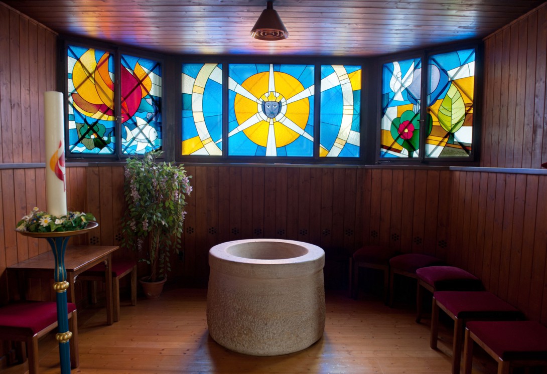 Karl Stadler - Trinity, Baptismal Alcove, St. Anthony's Church, Egg (1996)