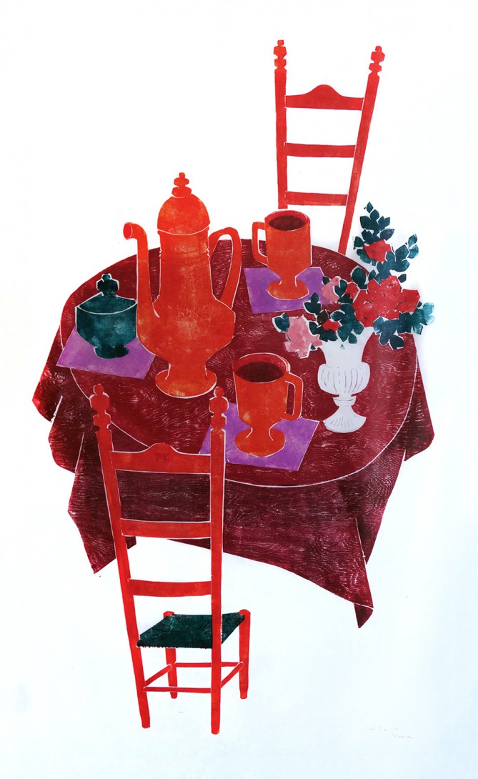 Karl Stadler - Red Table (1970)